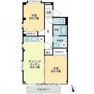 フォブール沖【2階】の間取り