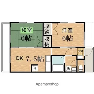 グリーンスプラッシュA【2階】の間取り