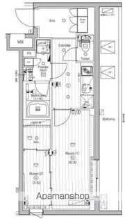 仮称)PREMIUM CUBE世田谷【4階】の間取り