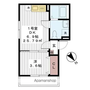 AJ新松戸Ⅱ【2階】の間取り