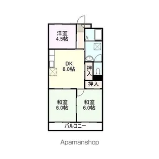 ガーデンハイツ【303号室】の間取り