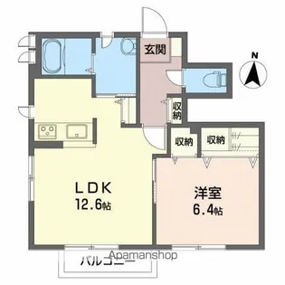 シャーメゾン誠【1階】の間取り
