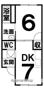 コーポスエヒロ【102号室】の間取り