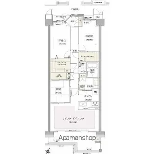 愛知県名古屋市千種区振甫町3丁目【マンション】の間取り
