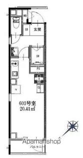 ブリティッシュコート横浜駅西口【3階】の間取り
