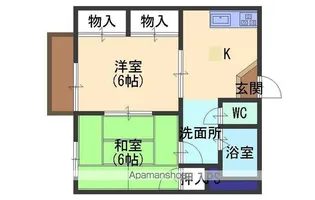 ファミールA【202号室】の間取り