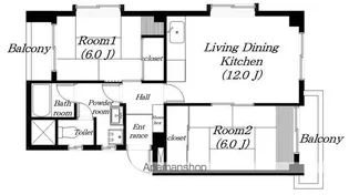 サンシャイン石山【305号室】の間取り