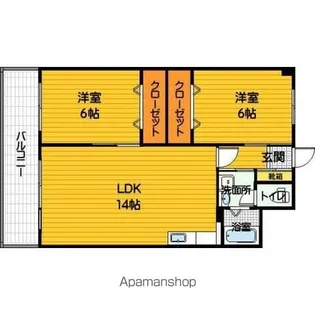 CASA・GRAND ヴィルズⅠ【4階】の間取り