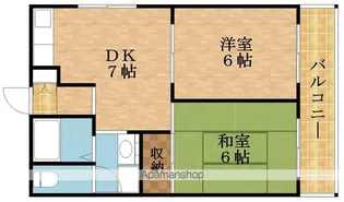 ロイヤルコーポアサヒ【203号室】の間取り