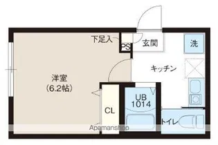 レピュア蓮根レジデンスⅡ【2階】の間取り