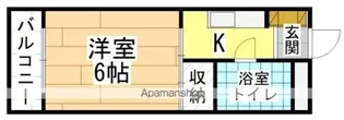 レジデンス馬借【102号室】の間取り