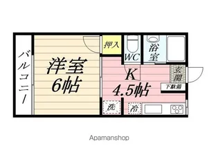 ササキハイム【105号室】の間取り