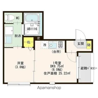プリマ カーサⅡ【1階】の間取り
