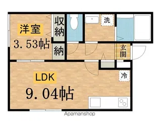カインドネスΑ八王子本町【301号室号室】の間取り