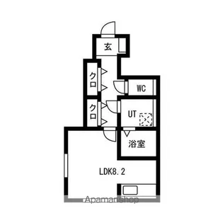 ブリランス(BRILLANZ)【103号室】の間取り