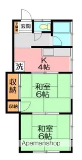 二見アパート【1階】の間取り