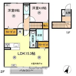 メゾン アリエッタ【2階】の間取り