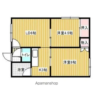 シャンモン【201号室】の間取り