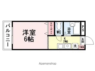 ケントクレール黒崎307【307号室】の間取り