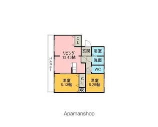 ポニーズマンション【502号室】の間取り