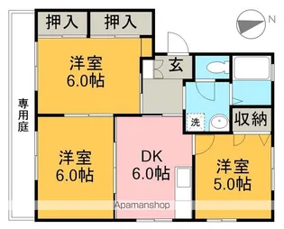 ラ・セーヌ岡本 C棟【1階】の間取り
