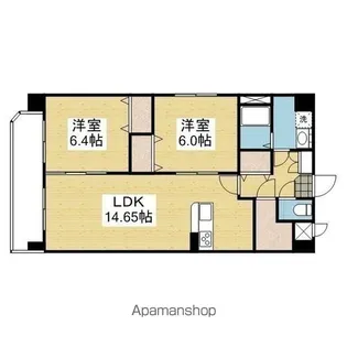 GLAYSゆるぎ【505号室】の間取り