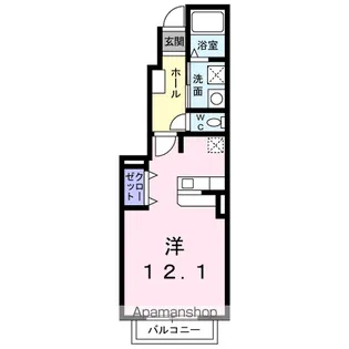 アパエスタ【1階】の間取り
