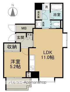 上幟町ハイム【302号室】の間取り