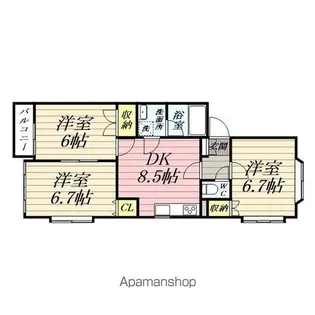 光コーポ【101号室】の間取り