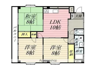 パルリバーサイドⅡ【3階】の間取り