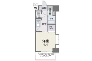 CAVANA天神【13階】の間取り