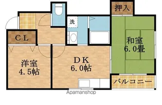 中野ハイツ【103号室】の間取り