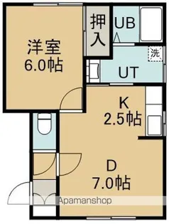 フォレスト本通【103号室】の間取り