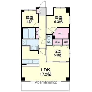 クラウドクレスト栄町【803号室】の間取り