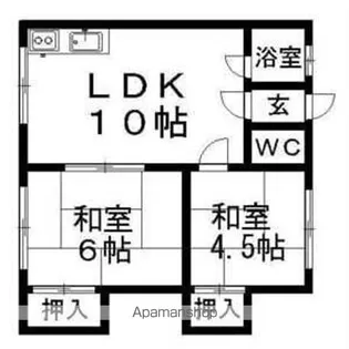 陽光マンション【203号室】の間取り