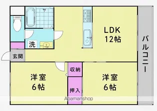 リーゼンラート三葛【5B号室】の間取り