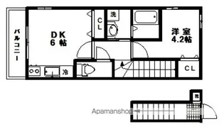 バーシティハウス子平町【2階】の間取り
