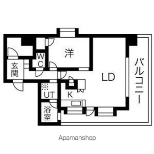 ビエラコート浄水通り【13階】の間取り