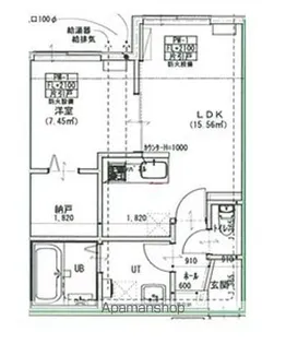 1LDKの間取り画像