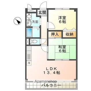 m5.Banks【2階】の間取り