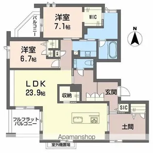 ハムステッド メゾン【301号室】の間取り