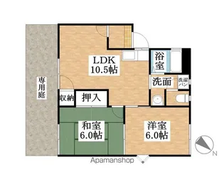 ハイホーム新宮【101号室】の間取り