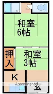 福島アパート【6号室】の間取り