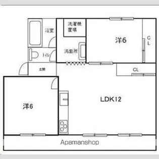 長栄住宅 2棟【4階】の間取り