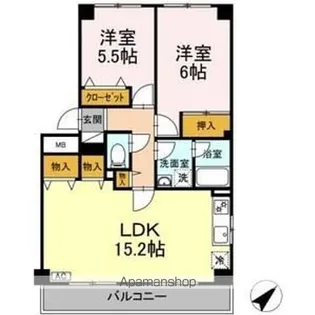 ベルエアーガーデン【1階】の間取り