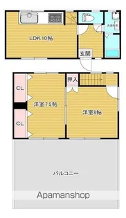 余戸西國西貸家【301号室】の間取り