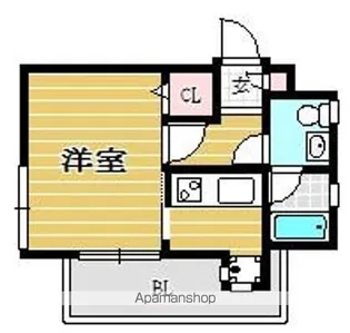 エステートモアDOUX高宮(ドゥタカミヤ)【6階】の間取り