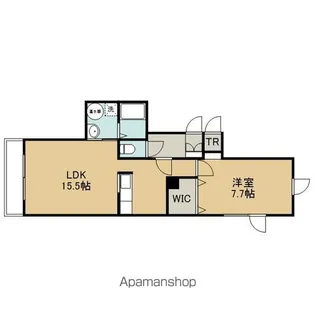 レインボーハウス元中野№48【302号室】の間取り