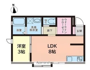 さくらステージ九工大前【1階】の間取り