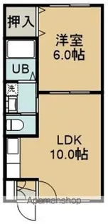 ピュアパレス函館【2階】の間取り